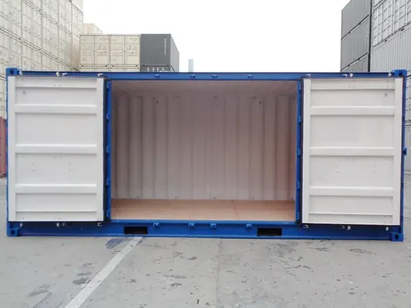 Contenedor Open Side en uso logístico