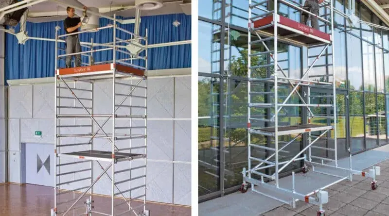 Montaje de andamio de aluminio ligero en Mallorca